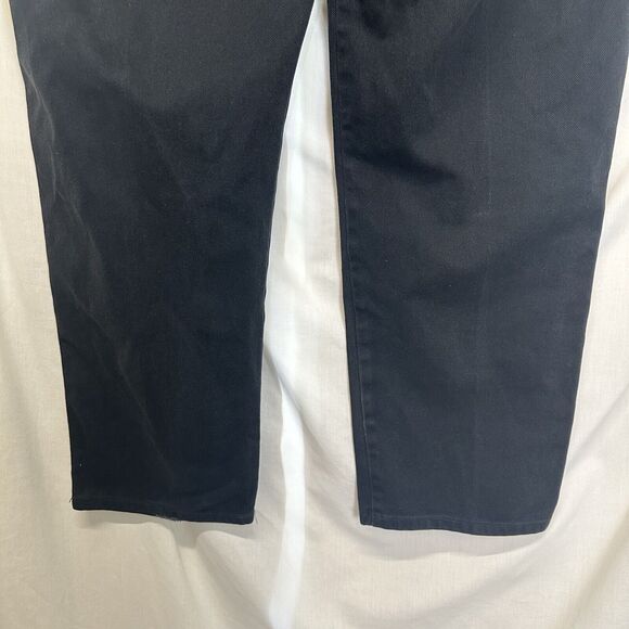 Vtg Harley Davidson Mens 42x30 Faded Spell Out Traditional Fit Jeans Black USA - Picture 11 of 16